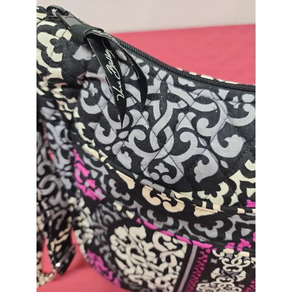 Vera Bradley Crossbody Bag  Canterbury Magenta Top Zip Adjustable Strap Retired